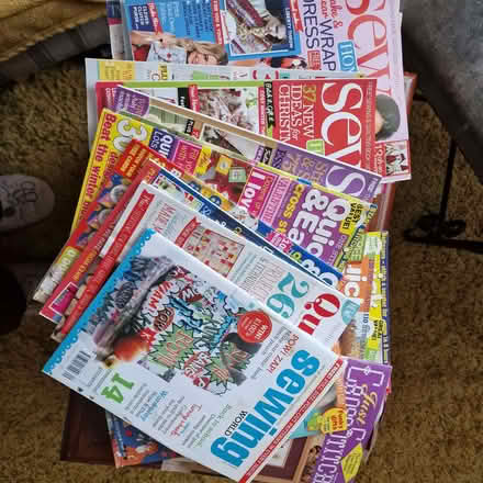 Photo of free 2 x sewing machines,sewing mags and fabric (Watcombe TQ2) #2
