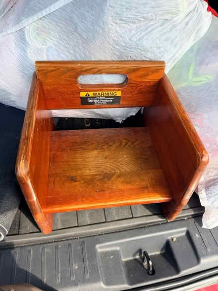 Photo of free Old School Wooden Booster Seat (Arlington (westover)) #1