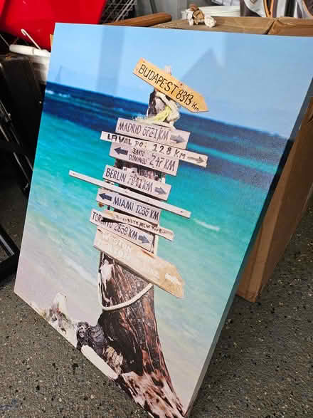 Photo of free Beach scene canvas (Chapel Hill) #1