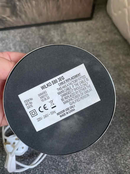 Photo of free Silver Lamp and Bulb (Tadworth KT20) #2