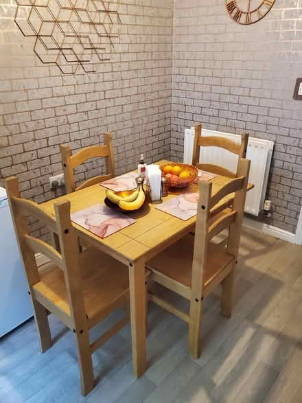 Photo of free wood table and chairs (horsham RH12) #1