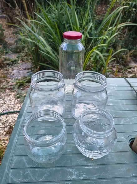 Photo of free Five large glass jars (Stonehouse GL10) #1