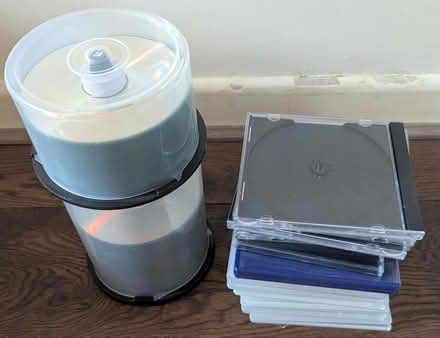 Photo of free Blank DVDs and CDs and cases (Lodgemoor (S10)) #1