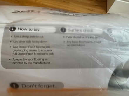 Photo of free 3mm Acoustic Flooring Underlay (West Ealing W13) #3