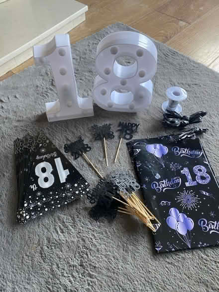 Photo of free Used 18th birthday decorations (L10) #1