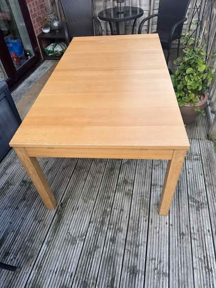 Photo of free Large dining table and 6 chairs (Coppenhall CW1) #1