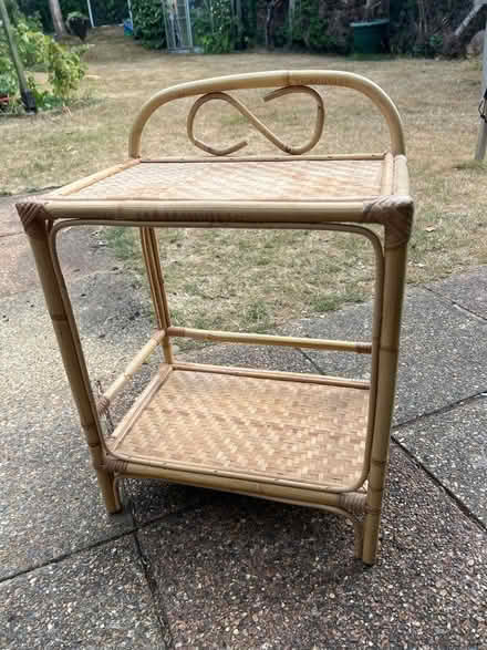 Photo of free Bamboo bedside table(?) (Purley CR8) #1