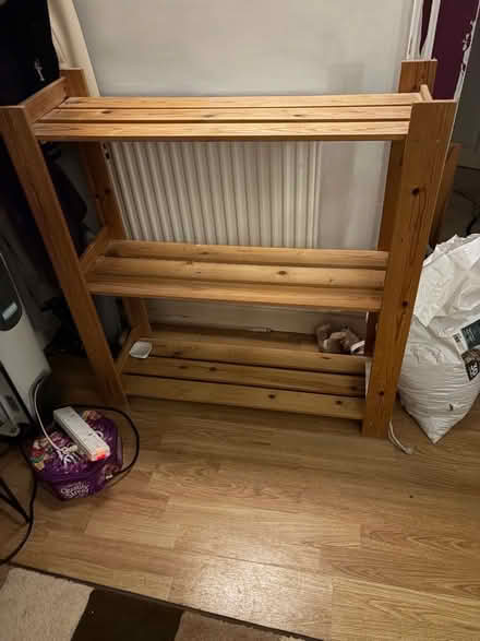 Photo of free Pine/light wood shelf unit (Peachcroft OX14) #2