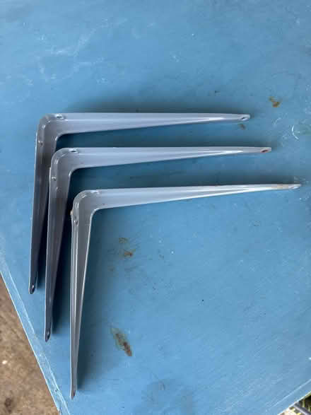 Photo of free 3 metal shelf brackets (Galgate LA2 0) #1