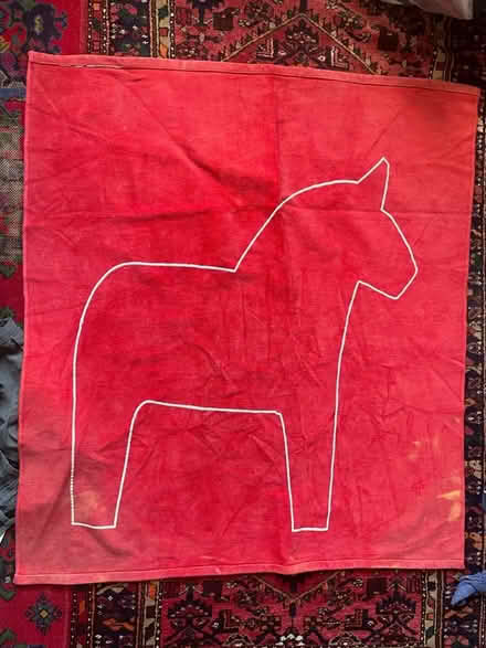 Photo of free Small red cotton rug 150x130cm (Kirkstall LS5) #1