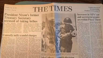 Photo of free original July 30 1974 Times newspaper (Boscombe BH5) #3