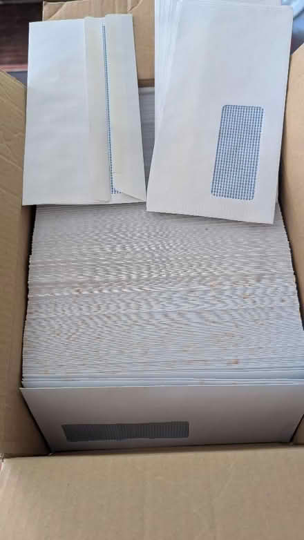 Photo of free White window envelopes x 500(?) (Gorse Hill GU22) #1