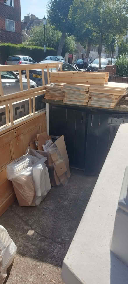 Photo of free IKEA IVAR shelving x2 - 200cm + 20+ shelves / 2 pine doors (White City W10) #1