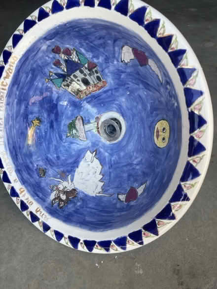 Photo of free Hand Painted Porcelain Sink (Los Gatos near Pollard Safeway) #1