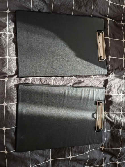 Photo of free Black A4 Foldover Clipboards x2 (Bracknell RG12) #1