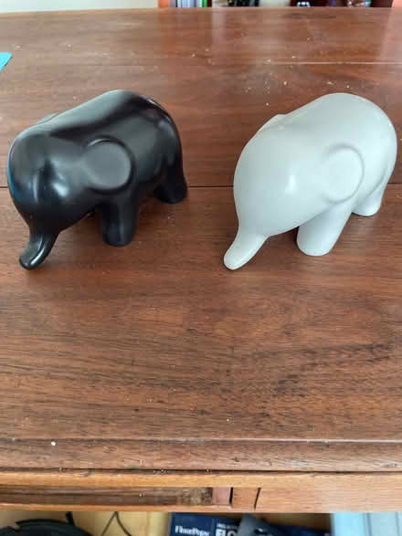 Photo of free Two small ceramic elephant ornament (Bisley, GU24) #1
