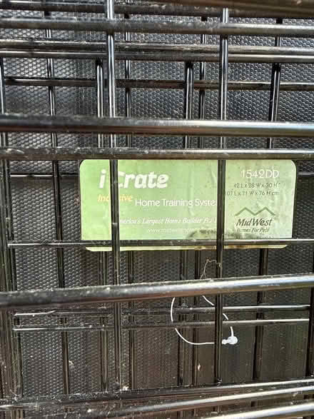 Photo of free 48” Wire Dog Crate - Large (Alexandria, VA) #2