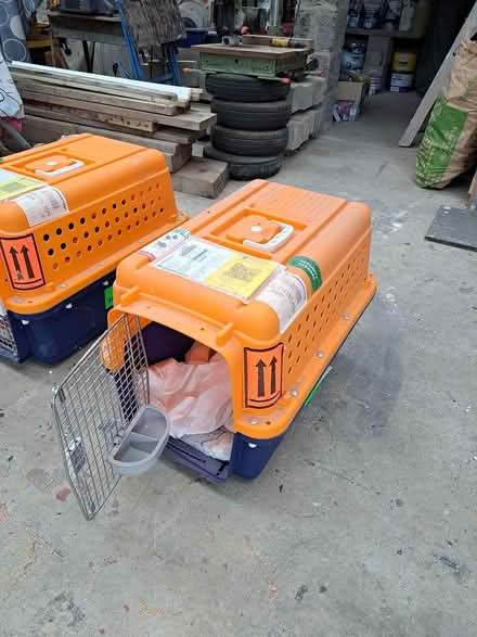 Photo of free Two animal travel carriers (Harden Moor BD21) #3