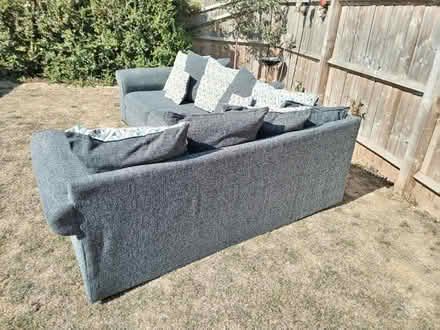 Photo of free 5 seater corner sofa- in grey (Greytree, Ross on wye HR9) #3