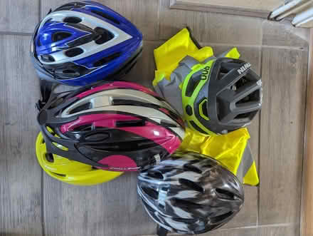 Photo of free Adult cycle helmets & high vis vest (Lodgemoor (S10)) #1