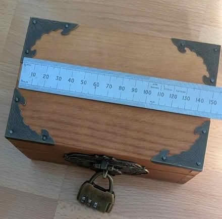 Photo of free Small Wooden Box with Lock (Bromsgrove B61) #1