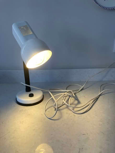 Photo of free White Desk / Bedside Lamp (Ryall WR8) #2