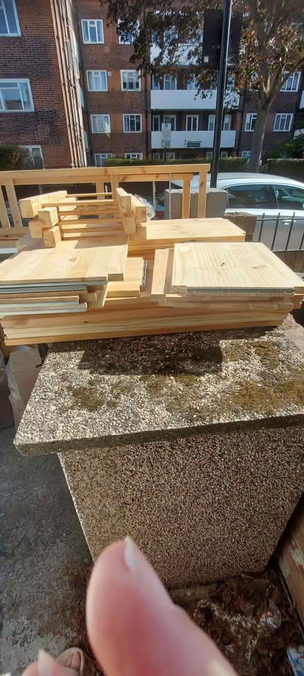 Photo of free IKEA IVAR shelving x2 - 200cm + 20+ shelves / 2 pine doors (White City W10) #2