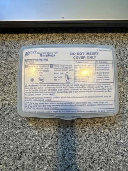 Photo of free Wax ear plugs (Palisades, NW, WDC) #1
