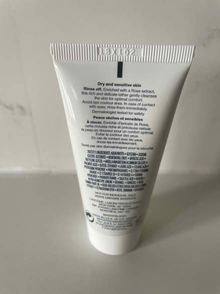 Photo of free Lancôme foam cleanser sample size (Bayview/highway 7) #2