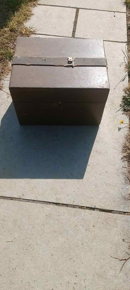 Photo of free Wooden hinged box (Gunthorpe peterborough) #2