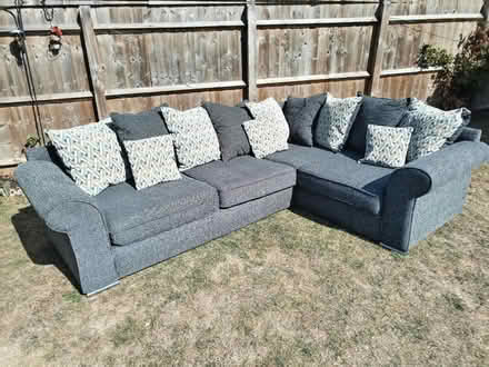 Photo of free 5 seater corner sofa- in grey (Greytree, Ross on wye HR9) #1