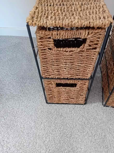 Photo of free 2 rattan narrow drawer units (Morecambe LA4) #2