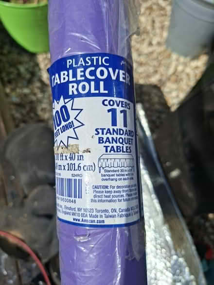 Photo of free Purple plastic table cloth (Bath BA2) #1
