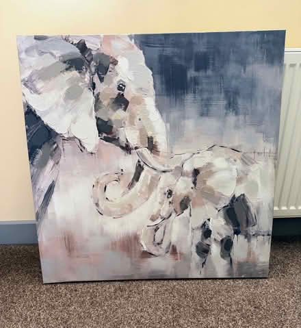 Photo of free Elephant Painting, Oil On Canvas (Walsgrave CV2) #1