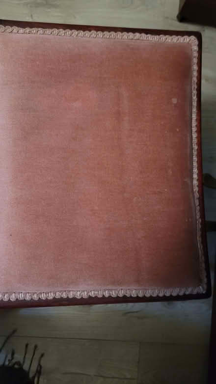 Photo of free Mahagoney wood stool padded (Nether Edge S7) #1