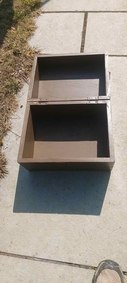 Photo of free Wooden hinged box (Gunthorpe peterborough) #1