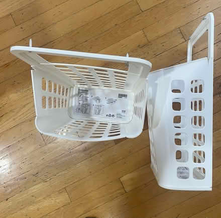 Photo of free Two white IKEA storage caddies (West Medford) #1