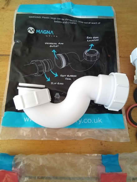 Photo of free Bath Plumbing Bits including Shallow Bath Trap (Catherine-de-Barnes B91) #2