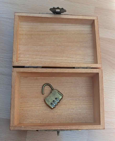Photo of free Small Wooden Box with Lock (Bromsgrove B61) #2