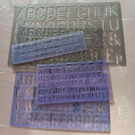 Photo of free Letter and number stencils (Hailsham BN27) #1