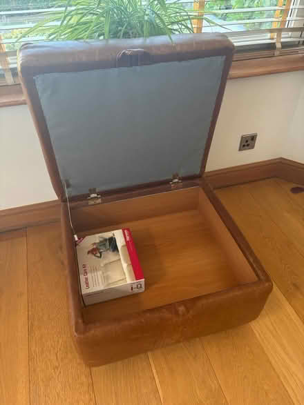 Photo of free Brown Leather Foot Stool (Tring HP23) #2