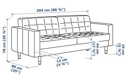 Photo of free Three seater sofa (Ware CT3) #4
