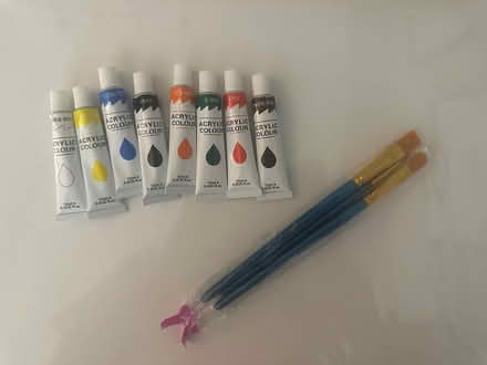 Photo of free Canvas + Acrylic Paint Set (Upper East Side) #1