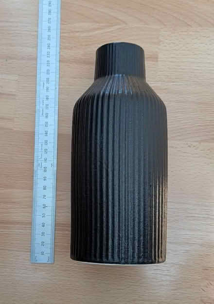 Photo of free Ribbed Ceramic Vase (Bromsgrove B61) #1