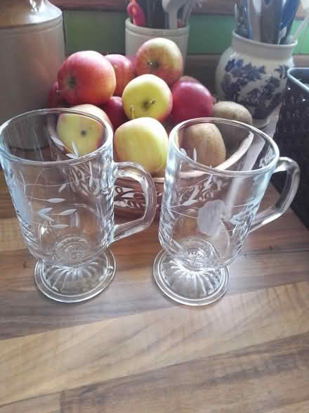 Photo of free 2 glass coffee mugs (Killamarsh S21) #1