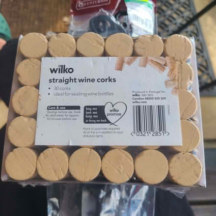 Photo of free 2 x packs of 30 wine corks (Pin Green Industrial Area SG1) #1