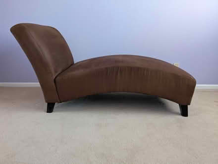 Photo of free gorgeous brown velour chaise lounge (Milpitas off of Piedmont Road) #1