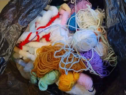 Photo of free Bin bag full of scrap yarn/wool (North Road BA2) #1