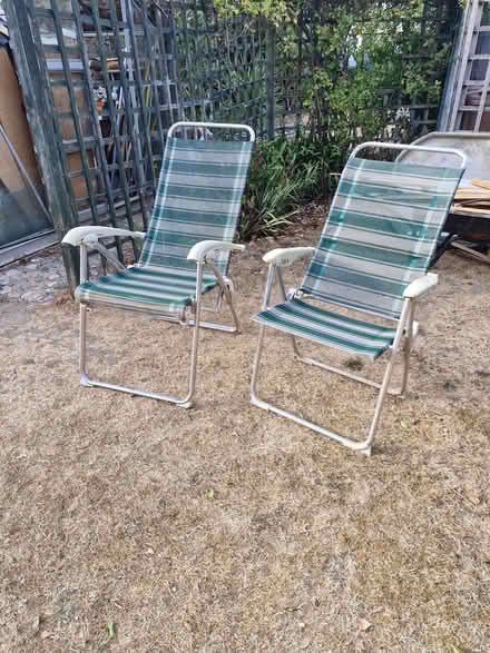Photo of free Two folding garden chairs (Great Baddow CM2) #1