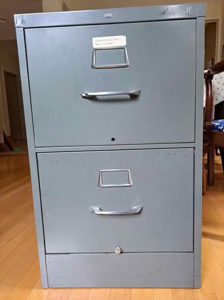 Photo of free Legal size 2 drawer file cabinet (winnetka) #1